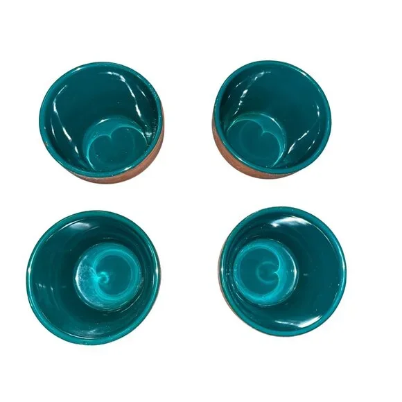 1996 Hearthstone Bread Baker Set 4 Clay Pots Baking Crocks Used - Picture 4 of 16